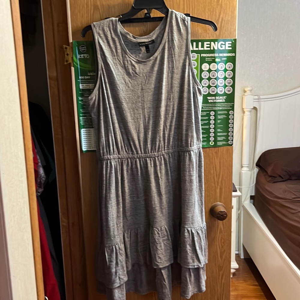 Lane Bryant grey tiered sleeveless dress size 18/20